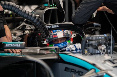 Macaristan GP GP GP F1 2025, 17 Ekim 'de Budapeşte, Macaristan - Mercedes için Formula 1 Kimi Antonelli sürücüsü