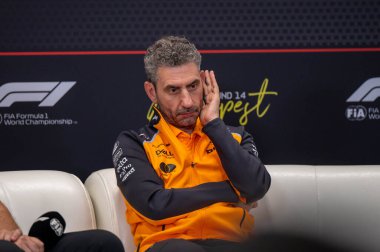 Macaristan GP GP GP F1 2025 17 Ekim 'de Budapeşte, Macaristan - Formula 1 Andrea Stella McLaren