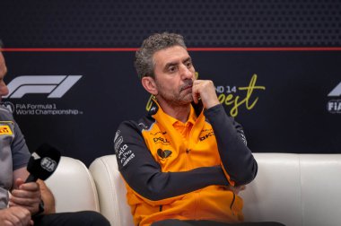 Macaristan GP GP GP F1 2025 17 Ekim 'de Budapeşte, Macaristan - Formula 1 Andrea Stella McLaren