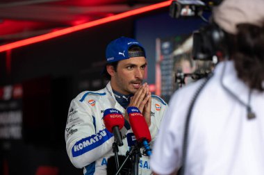 Macaristan GP GP GP F1 2025 17 Ekim 'de Budapeşte, Macaristan' da - Formula 1 Carlos Sainz sürücüsü Williams