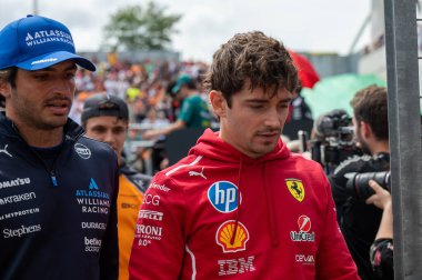 Macaristan GP GP GP F1 2025 17 Ekim 'de Budapeşte, Macaristan' da - Formula 1 Carlos Sainz sürücüsü Williams