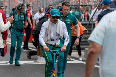 Macaristan GP GP GP F1 2025 17 Ekim 'de Budapeşte, Macaristan' da - Aston Martin 'in Formula 1 Fernando Alonso sürücüsü
