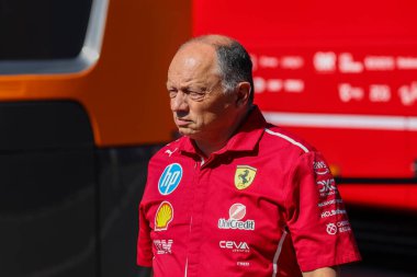 Macaristan GP GP GP F1 2025 17 Ekim 'de Budapeşte, Macaristan - Formula 1 Vasseur Ferrari