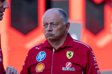 Macaristan GP GP GP F1 2025 17 Ekim 'de Budapeşte, Macaristan - Formula 1 Vasseur Ferrari