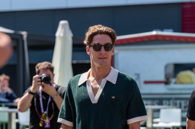 Macaristan GP GP GP F1 2025 17 Ekim 'de Budapeşte, Macaristan' da Mercedes için Formula 1 George Russell sürücüsü