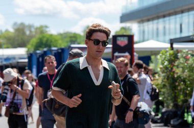 Macaristan GP GP GP F1 2025 17 Ekim 'de Budapeşte, Macaristan' da Mercedes için Formula 1 George Russell sürücüsü