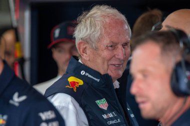 Macaristan GP GP GP F1 2025 17 Ekim 'de Budapeşte, Macaristan - Formula 1 Helmut Marko Red Bull