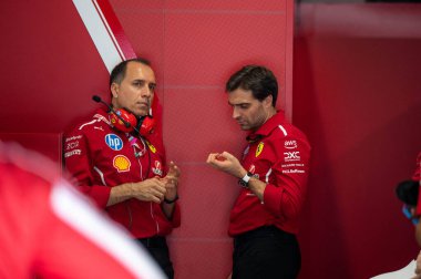 Macaristan GP GP GP F1 2025 17 Ekim 'de Budapeşte, Macaristan - Formula 1 D' Ambrosio Ferrari