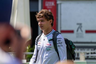 Macaristan GP GP GP F1 2025, 17 Ekim 'de Budapeşte, Macaristan - Mercedes için Formula 1 Kimi Antonelli sürücüsü