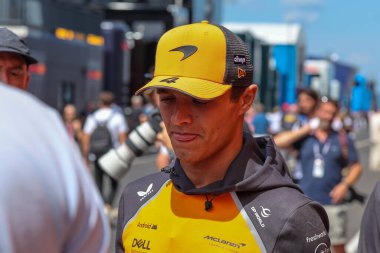 Macaristan GP GP GP F1 2025 17 Ekim 'de Macaristan' ın Budapeşte kentinde - McLaren Formula 1 Norris sürücüsü