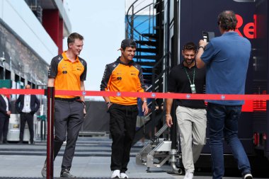 Macaristan GP GP GP F1 2025 17 Ekim 'de Macaristan' ın Budapeşte kentinde - McLaren Formula 1 Norris sürücüsü