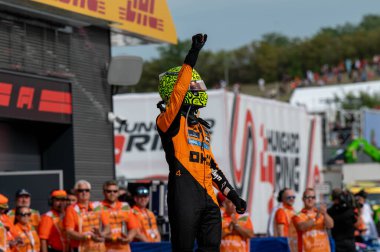 Macaristan GP GP GP F1 2025 17 Ekim 'de Macaristan' ın Budapeşte kentinde - McLaren Formula 1 Norris sürücüsü