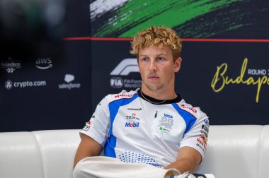 Macaristan GP GP GP F1 2025, 17 Ekim 'de Budapeşte, Macaristan' da - Formula 1 Yarışçı Bulls sürücüsü Liam Lawson
