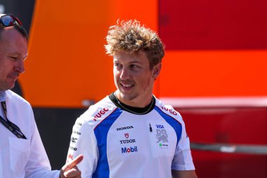 Macaristan GP GP GP F1 2025, 17 Ekim 'de Budapeşte, Macaristan' da - Formula 1 Yarışçı Bulls sürücüsü Liam Lawson