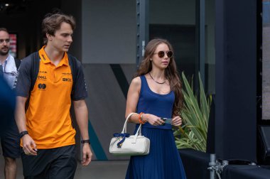 Macaristan GP GP GP F1 2025 17 Ekim 'de Macaristan' ın Budapeşte kentinde - McLaren Formula 1 pilotu Oscar Piastri