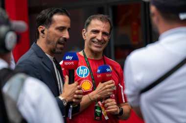 Macaristan GP GP GP F1 2025 17 Ekim 'de Budapeşte, Macaristan - Formula 1 Marc Gene Ferrari