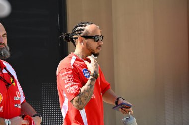 F1Testing GP F12026, 20 Şubat, Manama, Bahreyn - Formula 1 Lewis Hamilton Ferrari sürücüsü