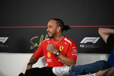 F1Testing GP F12026, 20 Şubat, Manama, Bahreyn - Formula 1 Lewis Hamilton Ferrari sürücüsü