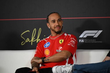 F1Testing GP F12026, 20 Şubat, Manama, Bahreyn - Formula 1 Lewis Hamilton Ferrari sürücüsü