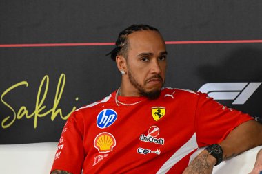 F1Testing GP F12026, 20 Şubat, Manama, Bahreyn - Formula 1 Lewis Hamilton Ferrari sürücüsü