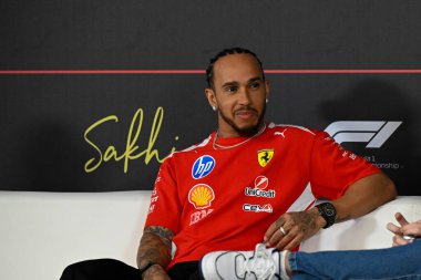 F1Testing GP F12026, 20 Şubat, Manama, Bahreyn - Formula 1 Lewis Hamilton Ferrari sürücüsü