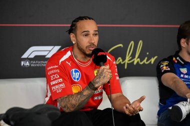 F1Testing GP F12026, 20 Şubat, Manama, Bahreyn - Formula 1 Lewis Hamilton Ferrari sürücüsü