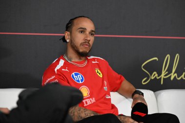 F1Testing GP F12026, 20 Şubat, Manama, Bahreyn - Formula 1 Lewis Hamilton Ferrari sürücüsü