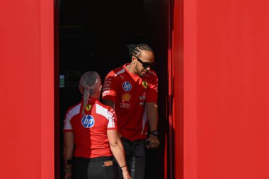 F1Testing GP F12026, 20 Şubat, Manama, Bahreyn - Formula 1 Lewis Hamilton Ferrari sürücüsü