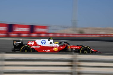 F1Testing GP F12026, 20 Şubat, Manama, Bahreyn - Formula 1 Lewis Hamilton Ferrari sürücüsü
