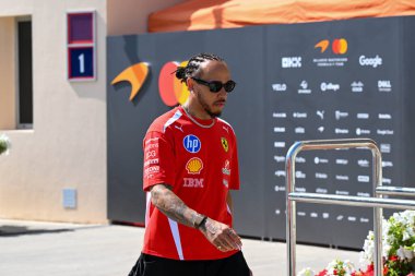 F1Testing GP F12026, 20 Şubat, Manama, Bahreyn - Formula 1 Lewis Hamilton Ferrari sürücüsü