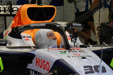 F1Testing GP F12026 20 Şubat 'ta Manama, Bahreyn' de Formula 1 'de yarışçı Bulls sürücüsü Liam Lawson