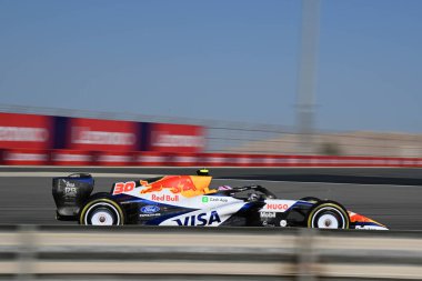 F1Testing GP F12026 20 Şubat 'ta Manama, Bahreyn' de Formula 1 'de yarışçı Bulls sürücüsü Liam Lawson