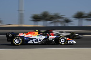 F1Testing GP F12026 20 Şubat 'ta Manama, Bahreyn' de Formula 1 'de yarışçı Bulls sürücüsü Liam Lawson