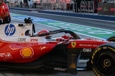 F1Testing GP F12026, 20 Şubat, Manama, Bahreyn - Formula 1 Charles Leclerc Ferrari sürücüsü