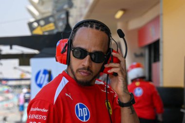 F1Testing GP F12026, 20 Şubat, Manama, Bahreyn - Formula 1 Lewis Hamilton Ferrari sürücüsü