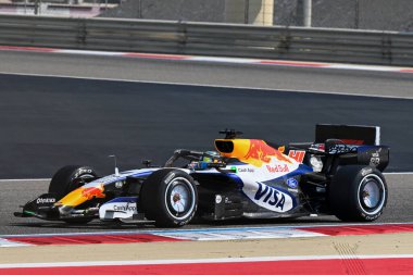 F1Testing GP F12026 20 Şubat, Manama, Bahreyn - Formula 1 Yarış Bulls Arvid Lindblad sürücüsü