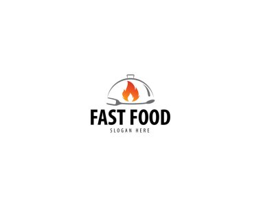 Fast Food Logo yaratıcı iş şablonu tasarımı