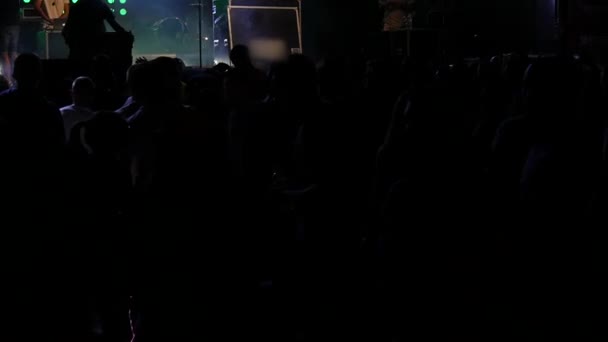 Los fans disfrutan de la música en el festival — Vídeos de Stock