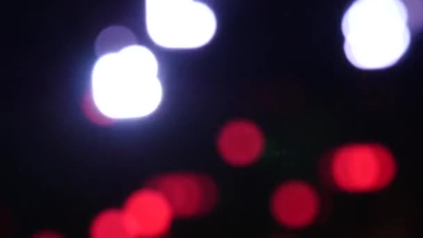 Luci di scena luminose lampeggianti — Video Stock