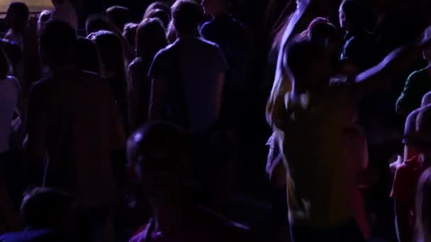 Gente del partito ad un concerto — Video Stock