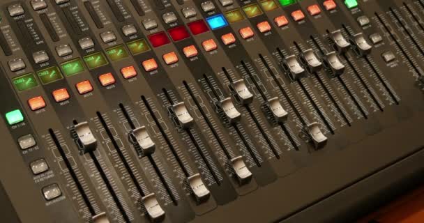 Mixer audio digitale professionale — Video Stock