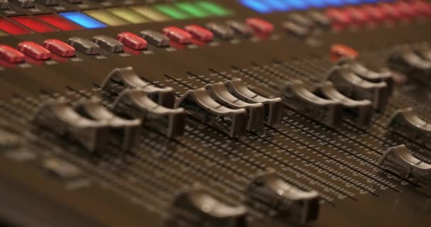 Professional Digital Audio Mixer — Stock Video