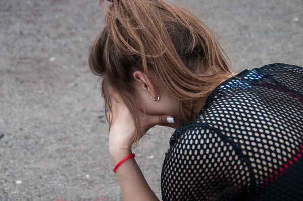 Depresyon üzgün kız