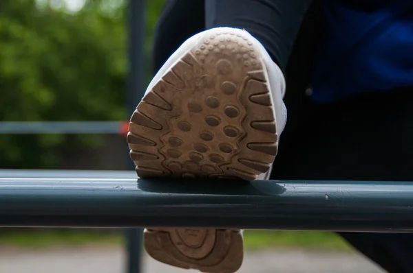 Beyaz spor spor ayakkabı