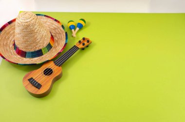 Cinco de Mayo konsepti için kompozisyon, metin 20 için boşluk