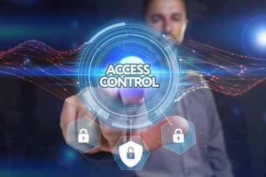 Ekonomi, teknoloji, Internet ve ağ kavramı. Genç busine