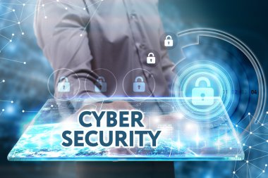 Ekonomi, teknoloji, Internet ve ağ kavramı. Genç busine