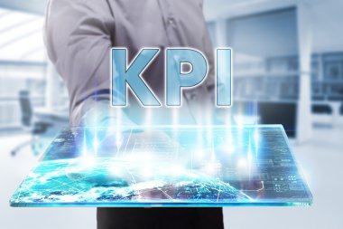 Ekonomi, teknoloji, Internet ve ağ kavramı. Genç busine