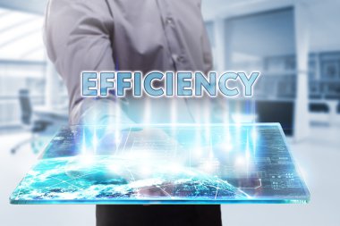 Ekonomi, teknoloji, Internet ve ağ kavramı. Genç busine