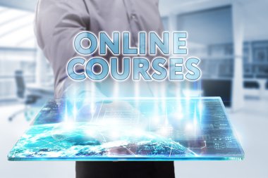 Ekonomi, teknoloji, Internet ve ağ kavramı. Genç busine